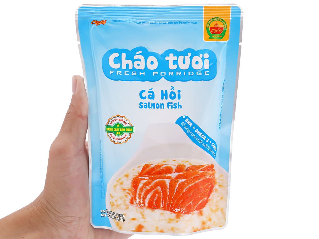 Cháo tươi cá hồi Cây Thị gói 260g