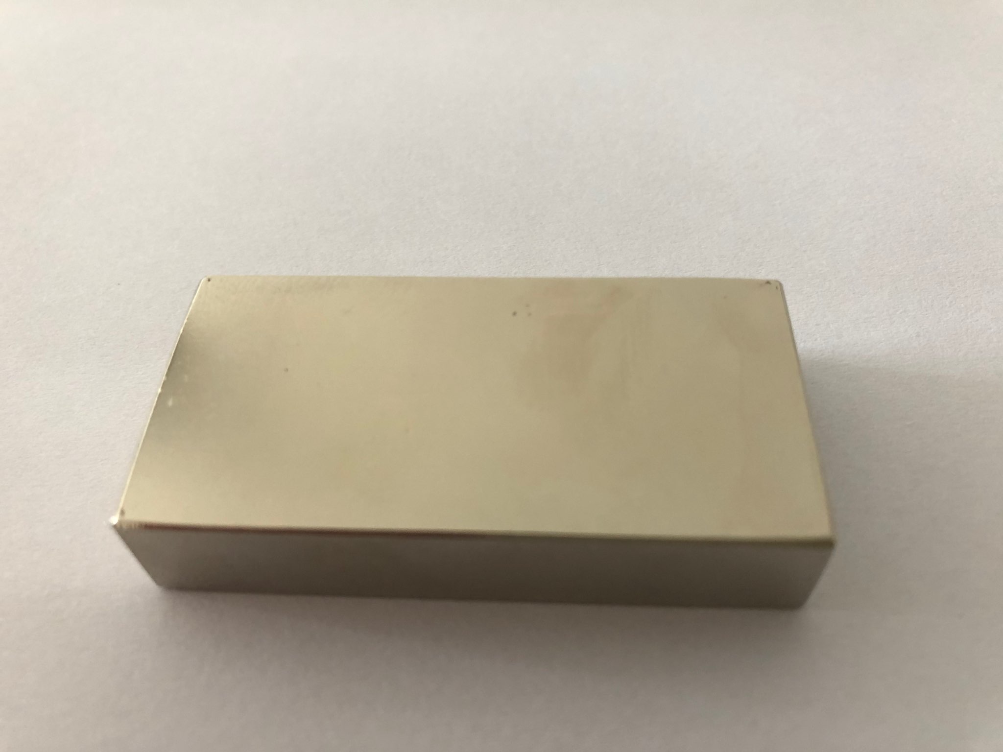 1 Viên Nam Châm Đất Hiếm Hình Khối 50x25x10mm Mạ Niken Lực Từ N42 Cực Mạnh