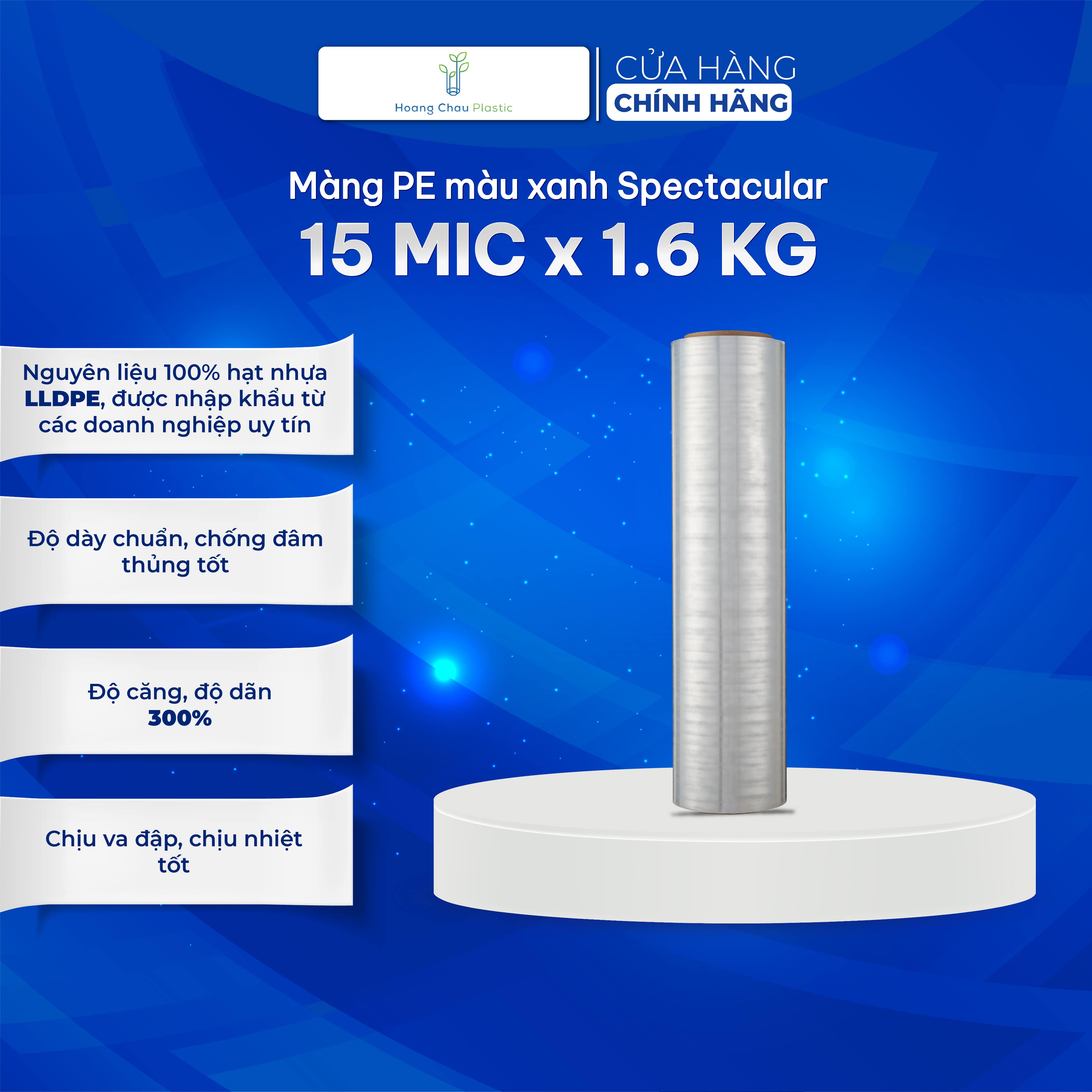 Màng PE Xuất Khẩu Handy 15mic x 1.6 kg Khả Năng Chịu Lực Tốt