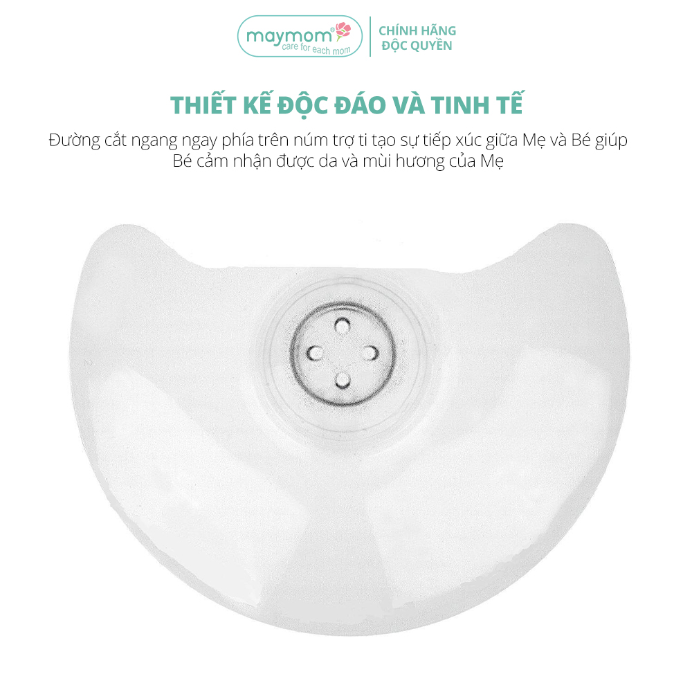 Núm Trợ Ti Maymom, Chất Liệu Silicone Siêu Mềm, Giúp Mẹ Cho Bú Dễ Dàng Hơn, Dùng Được Cho Trẻ Sơ Sinh và Em Bé