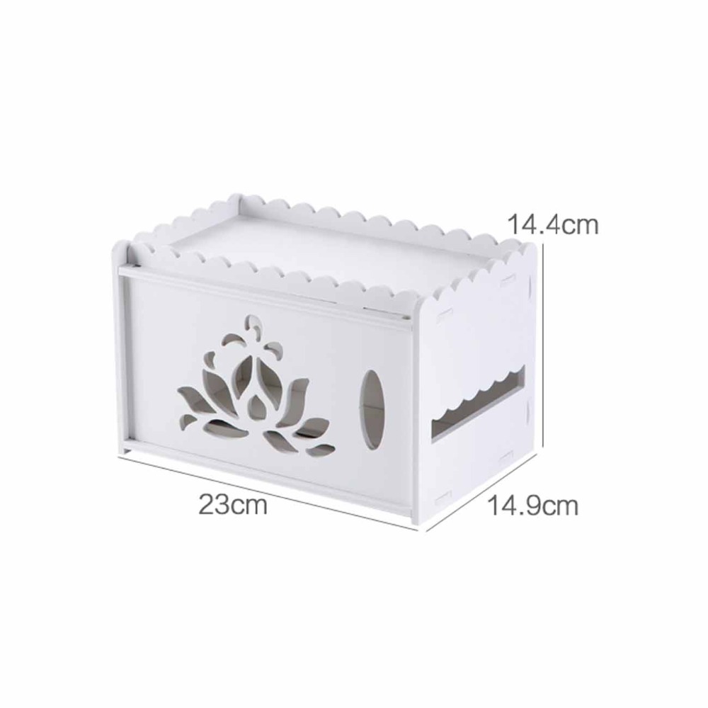 Hộp Đựng Giấy Nhà Vệ Sinh Có Kệ Đựng Vật Dụng - PaKaSa ( KT 23*14.9*14.4 cm )