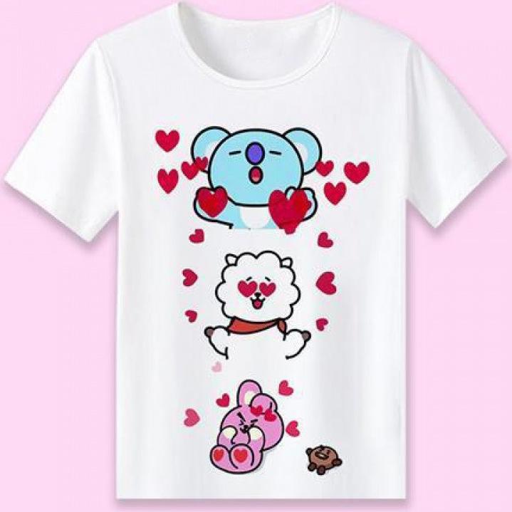 Áo BTS BT21 in hình KOYA COOKY SHOOKY RJ