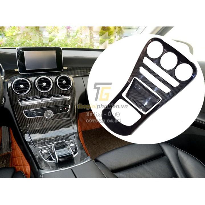 Ốp nội thất vân Carbon Mercedes C-Class (C180, C200, C250, C300)