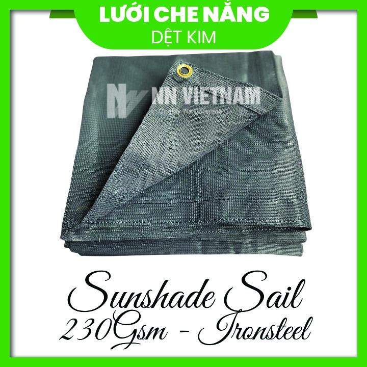 ⌈2M x 2M⌋ Lưới che nắng 80% màu xám - 230gsm HÀNG CAO CẤP Che nắng ban công, sân vườn