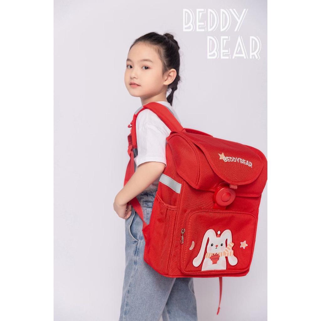 Balo Trẻ em Cấp 1 Beddy Bear Schoolbag Thỏ Đỏ phù hợp Bé đi học từ lớp 2 trở lên - Mã BF-THO. Kích thước 39 x 30 x 22 cm. Chính hãng Beddybear