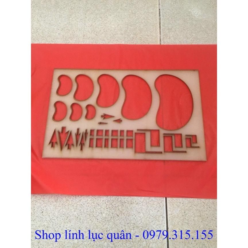 Thước chỉ huy tham mưu mẫu 4 (29x18cm)