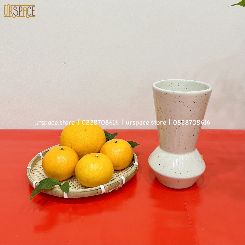 Lọ hoa gốm sứ URSPACE trang trí phòng khách để bàn làm việc