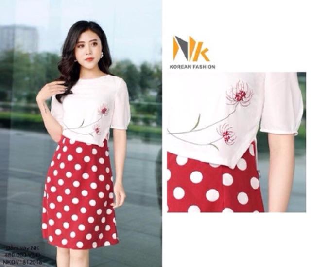Đầm A vạt chéo croptop V301 NK