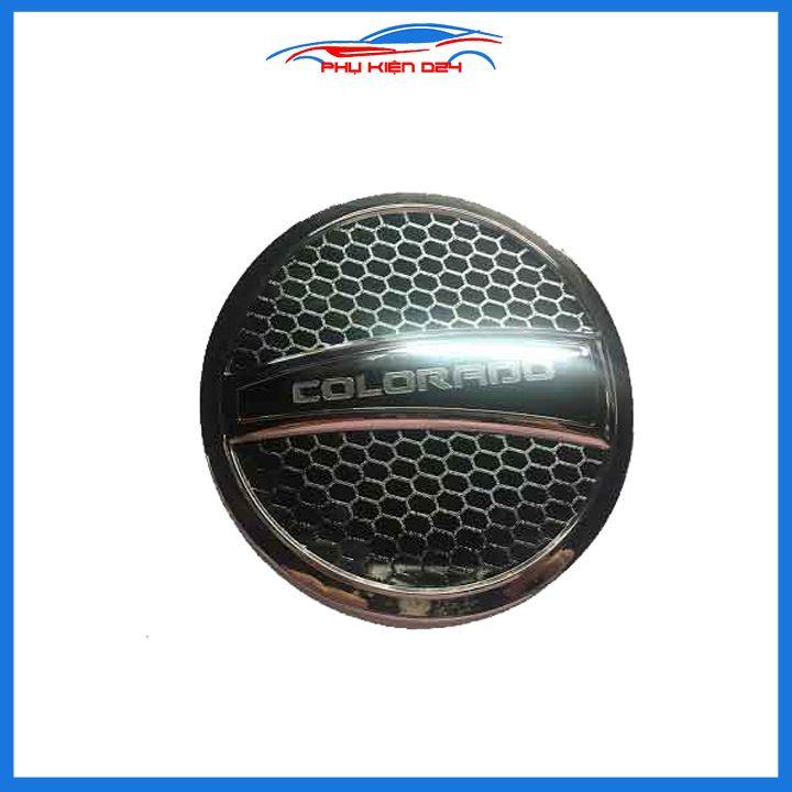 Ốp nắp xăng bình Colorado 2016-2017-2018-2019-2020 mạ crom chống trầy trang trí ô tô