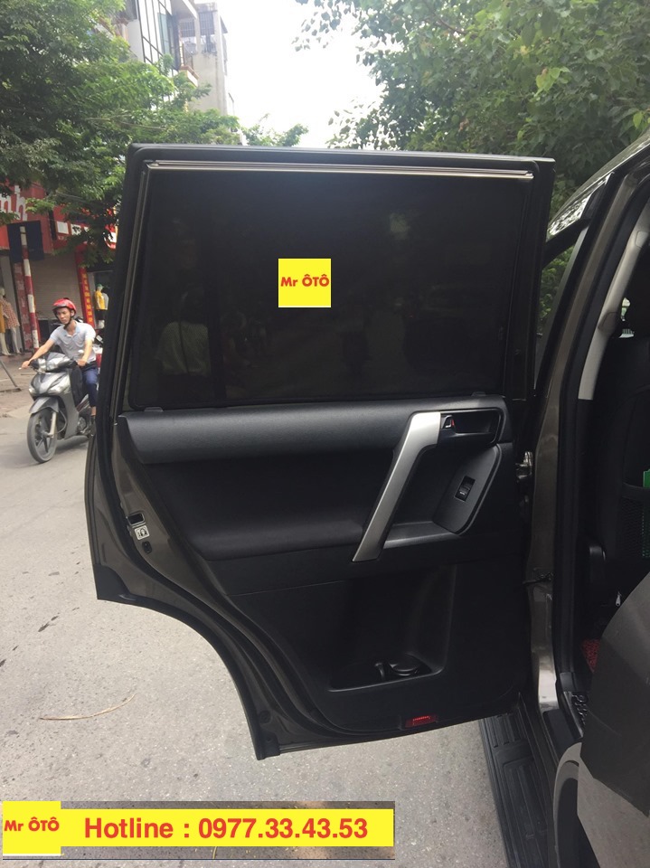 Rèm Che nắng xe Land Cruiser Prado 2012-2023 loại 1 có hút nam châm, Vải dày dặn, chống nắng tuyệt đối