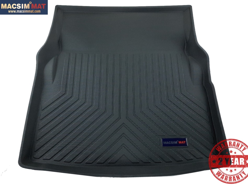 Thảm lót cốp xe ô tô Mercedes E-Class E-Class nhãn hiệu Macsim chất liệu TPV cao cấp màu đen