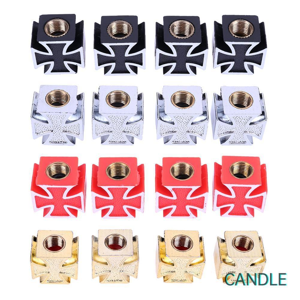 Bộ 4 Nắp Van Bánh Xe Hình Chữ Thập