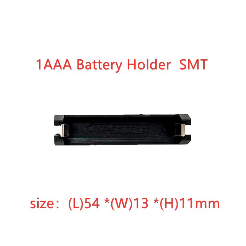 10 Cái 1/2 Khe Cắm Pin AAA SMD SMT 1、Hộp Pin 2xAAA Vỏ Pin SMD SMT Có Chân DIY Màu sắc: 10 CÁI