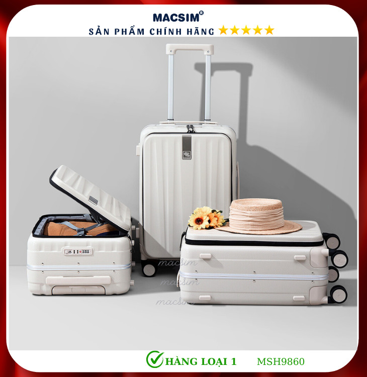 Vali cao cấp Macsim Hanke MSH9860 - Hàng loại 1 (size 20-24-26 inches)