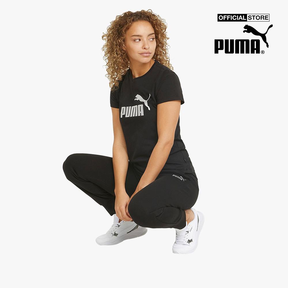 PUMA - Áo thun nữ tay ngắn Essentials+ Metallic Logo 848303