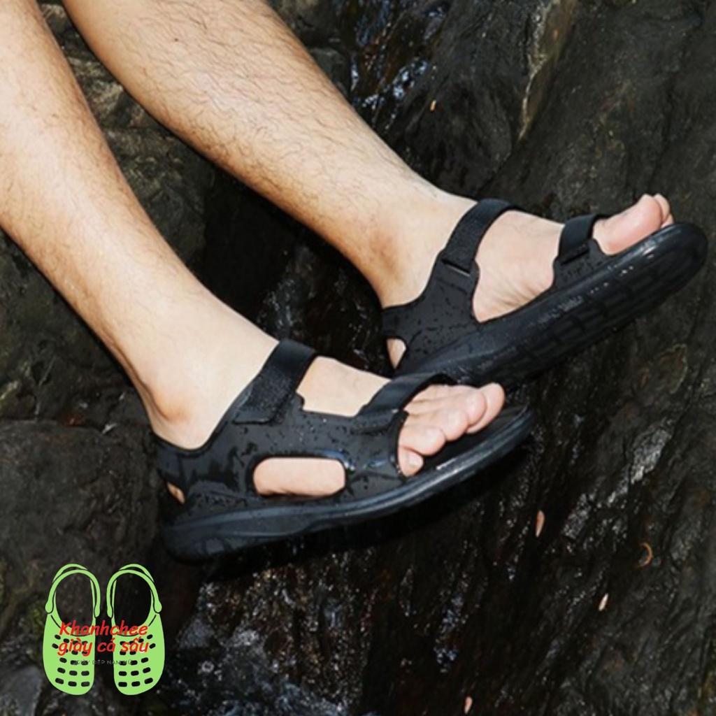 SANDAL NHỰA ĐI MƯA CR.0CS EXPEDITIONS DÀNH CHO NAM MÀU ĐEN TUYỀN