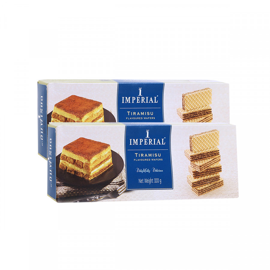 Combo 2 Bánh Xốp Hương Tiramisu Imperial (100G x 2 hộp)