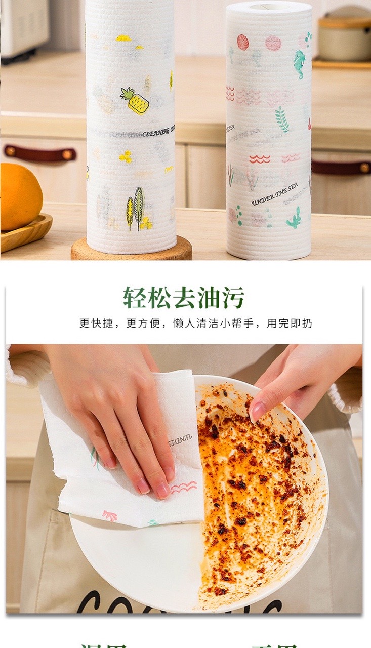 Khăn Giấy Lau Đa Năng Lau Bếp, Lau Tay Cuộn Tái Sử dụng