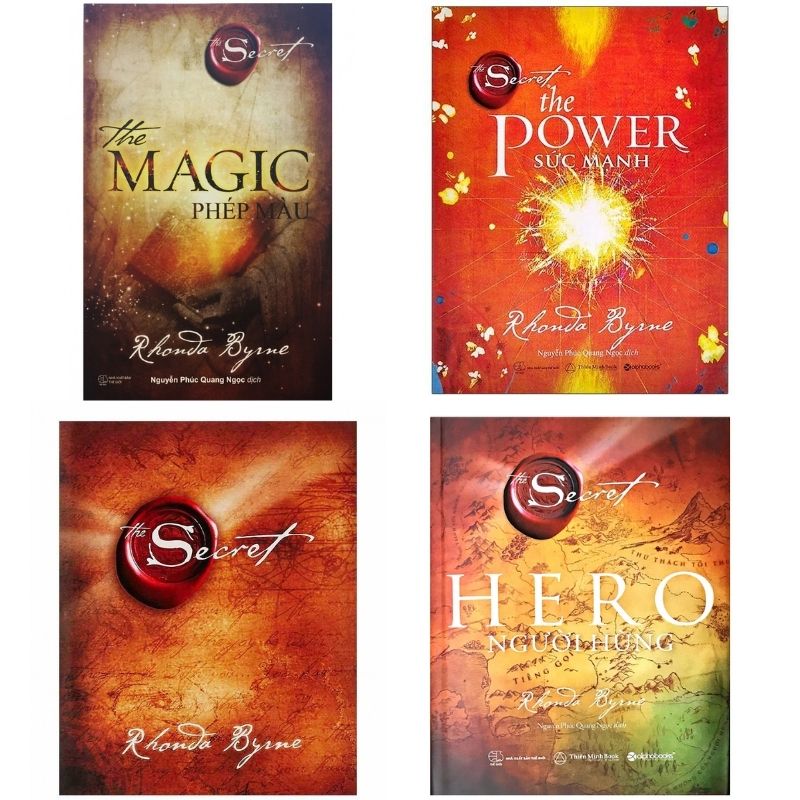 Combo 4 cuốn The Secret , Magic Phép Màu - Hero Người Hùng - Secret Bí Mật - Power Sức Mạnh (Bìa Cứng)
