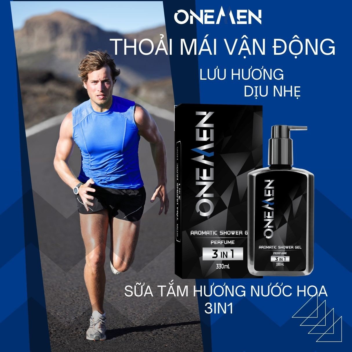 Sữa Tắm Hương Nước Hoa 3IN1 Đầy Tinh Tế Lịch Lãm ONEMEN 330ml Aromatic Shower Gel