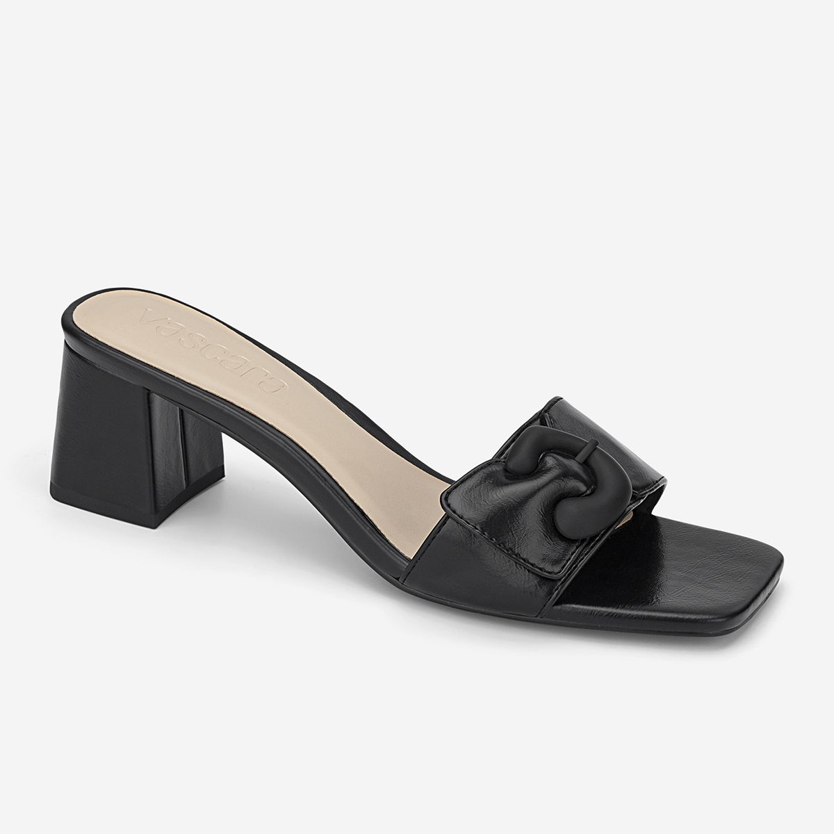 Vascara Guốc Mule Nhấn Khóa Trang Trí - GNN 0223