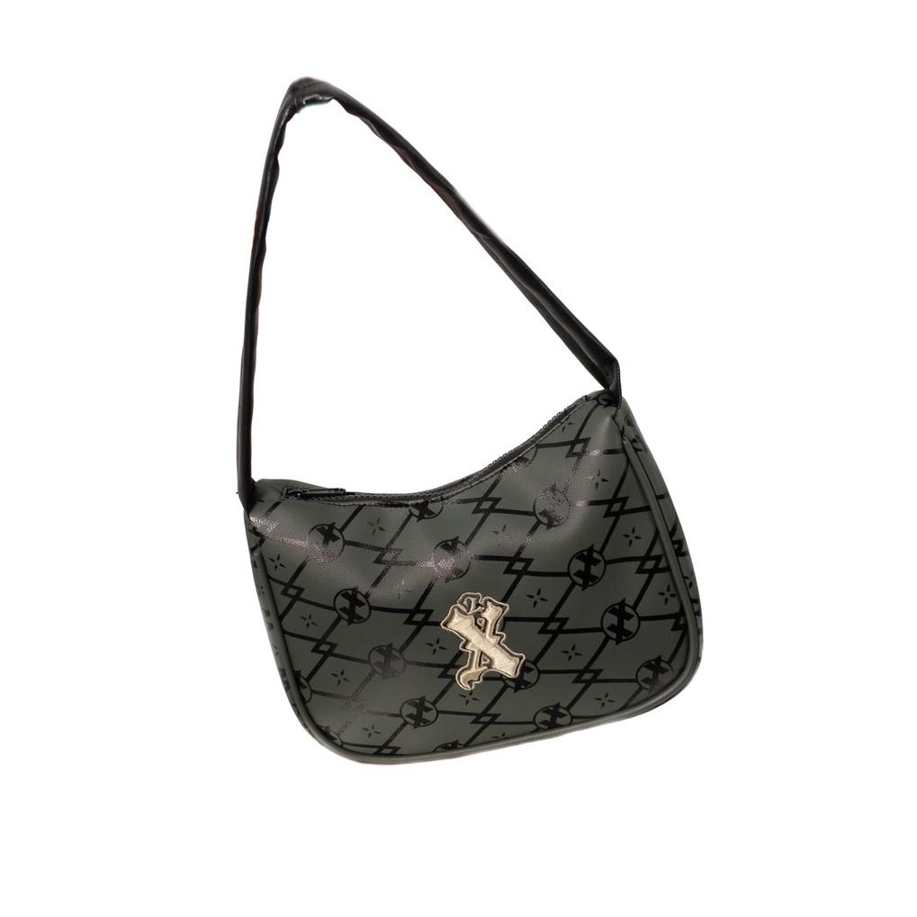 Túi xách da cao cấp họa tiết Monogram thêu logo nổi - XXME