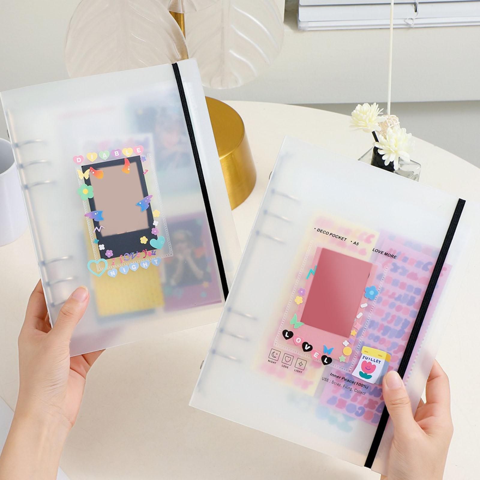 Portable 3 inch Photocard Binder Name Holder for School Stationery