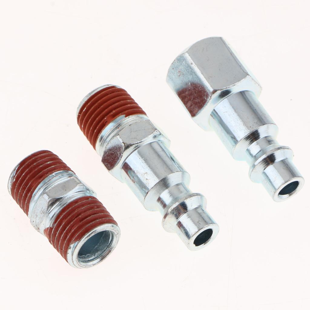 4pcs Universal Quick Release Coupler Set 1/4" Air Hose Connector Fitting NPT
