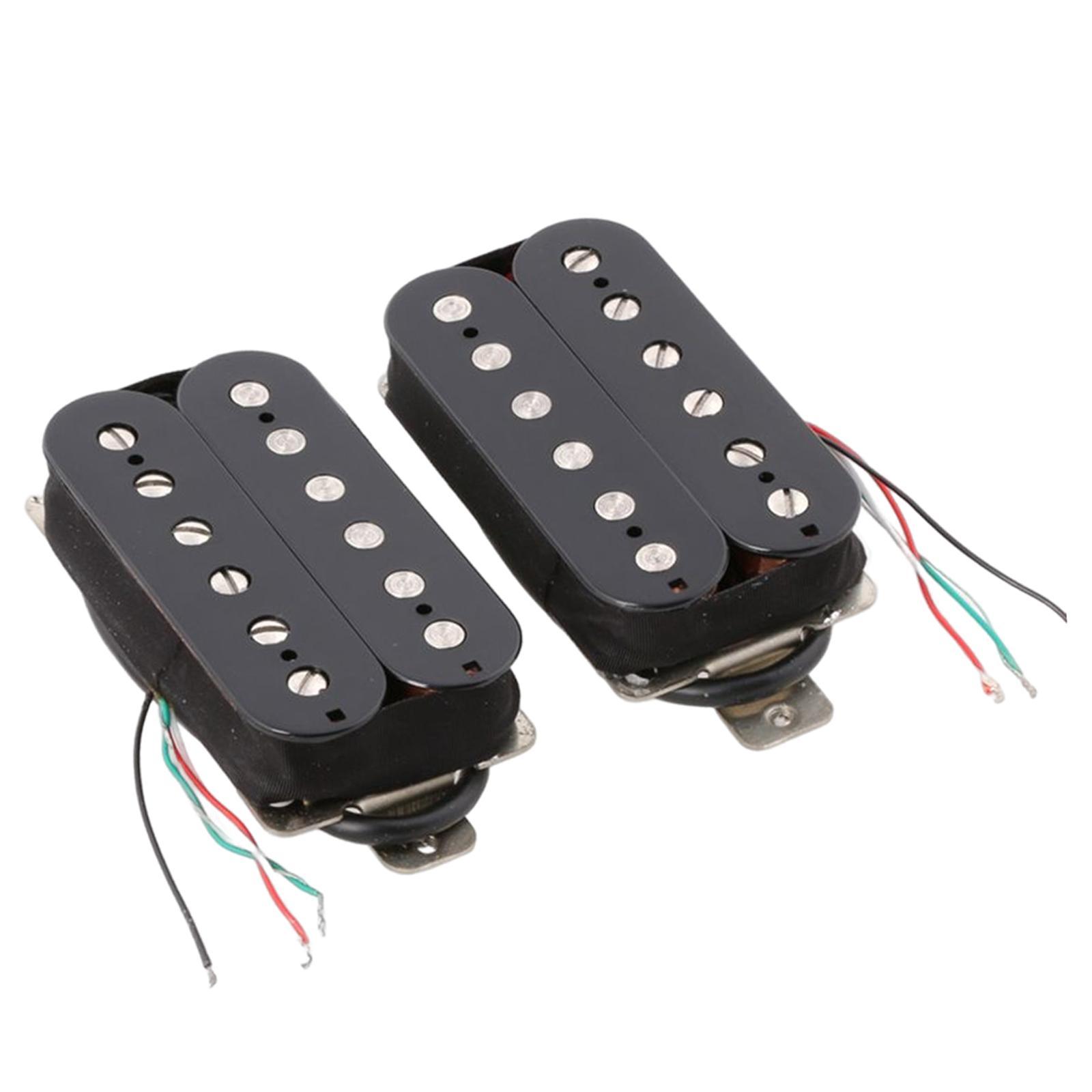 2 Pieces Guitar Pickup Double Coil Humbucker Low Noise for Electric Guitar