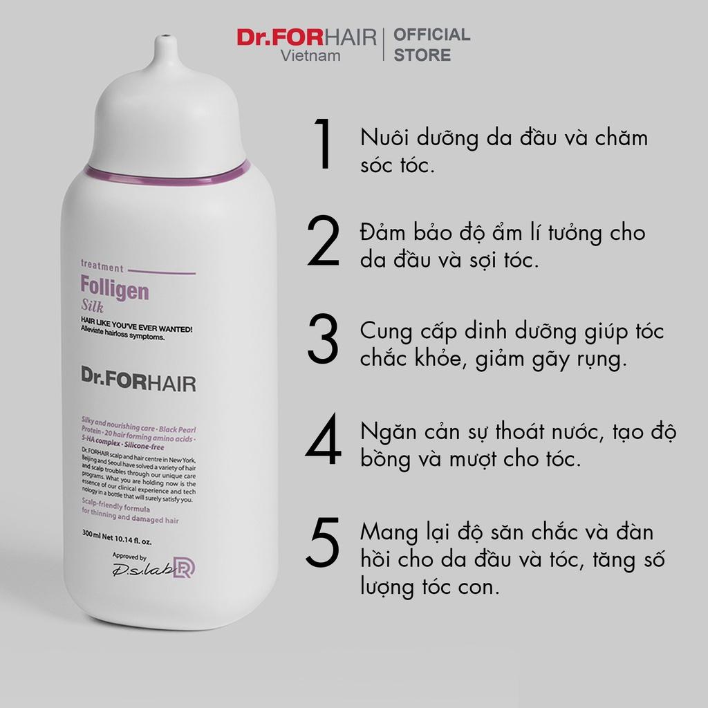 Dầu xả phục hồi chăm sóc tóc chắc khỏe, cải thiện tình trạng rụng tóc Dr.FORHAIR FOLLIGEN TREATMENT 300ml