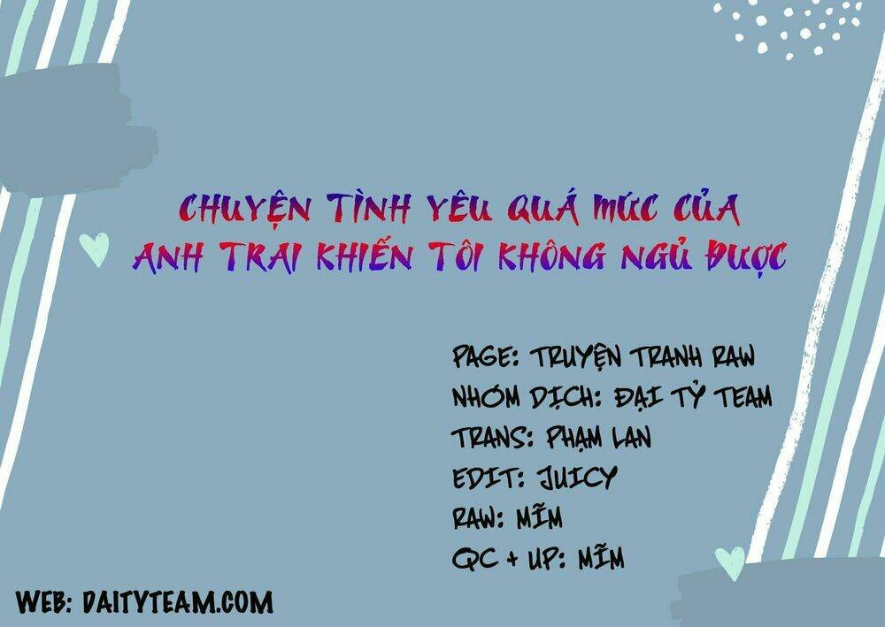 chuyện tình yêu quá mức của anh trai khiến tôi không ngủ được chapter 1 3