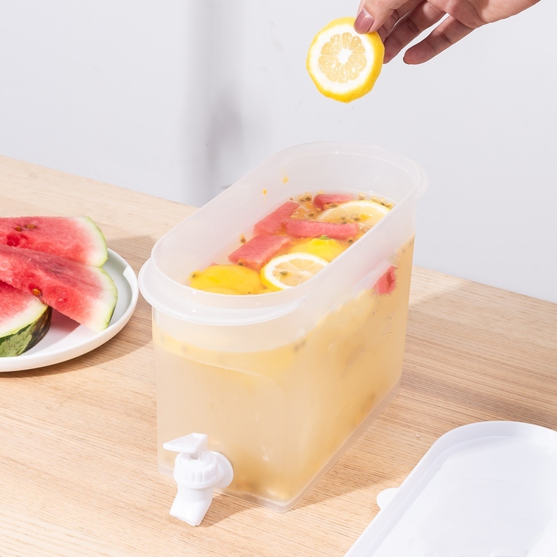Bình Đựng Nước Có Vòi 3,5L Bình Đựng Nước Trà, Nước Trái Cây, Sinh Tố Để Trong Tủ Lạnh Tiện Lợi, an toàn vệ sinh