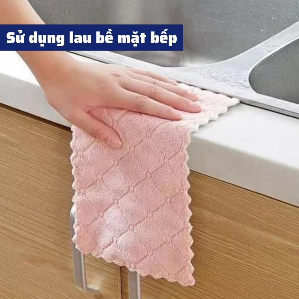 Cuộn khăn lau bếp đa năng 2 mặt thấm hút cực tốt nhanh khô cao cấp siêu mềm mại size lớn thấm dầu mỡ