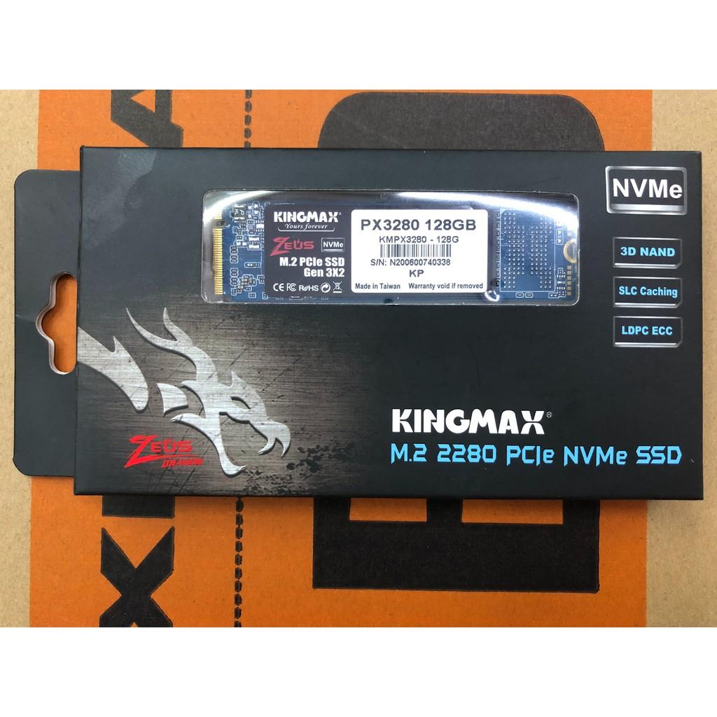 Ổ cứng SSD Kingmax Zeus PX3280 128GB M.2 2280 PCIe NVMe Gen - Hàng chính hãng