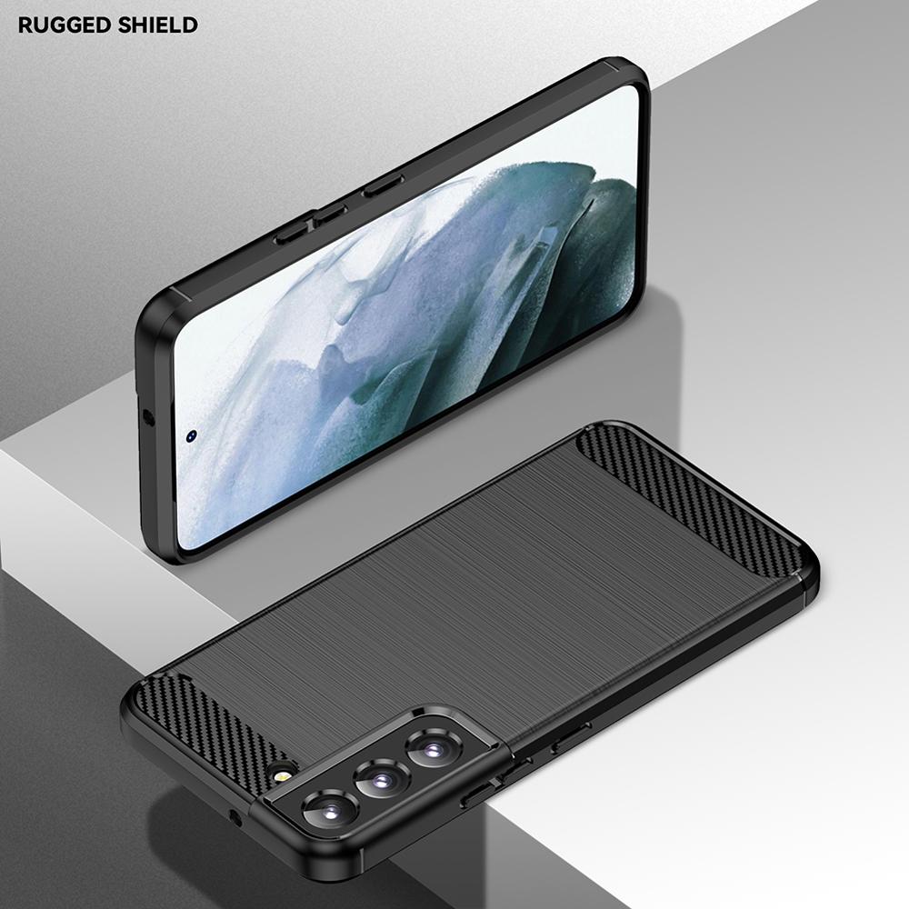 Ốp lưng cho Samsung S23+ 5G silicone mềm Carbone phay xước chống sốc chống vân tay