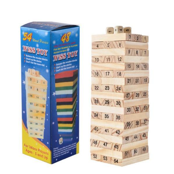 Đồ Chơi Rút Gỗ Cho Bé 54 Thanh - 48 Thanh