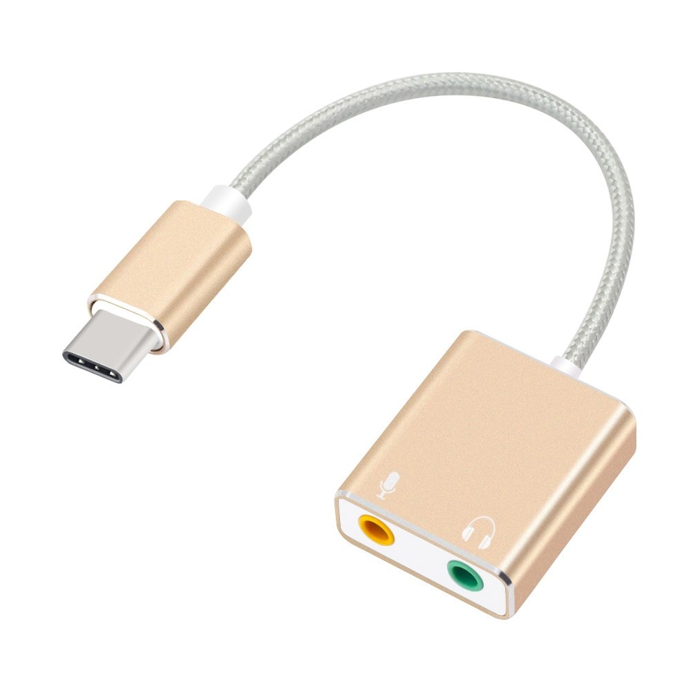 ROGTZ Cáp Type C Chia Ra Cổng Micro Và Loa 3D - Hàng Nhập Khẩu