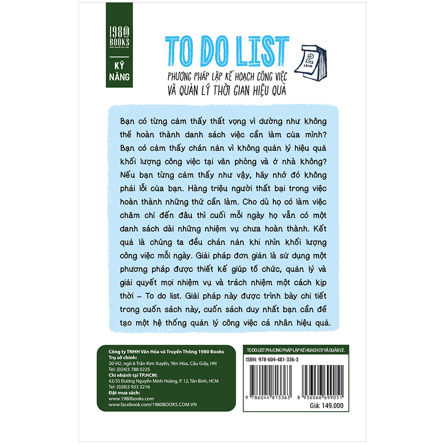 To Do List - Phương Pháp Lập Kế Hoạch Công Việc Và Quản Lý Thời Gian Hiệu Quả