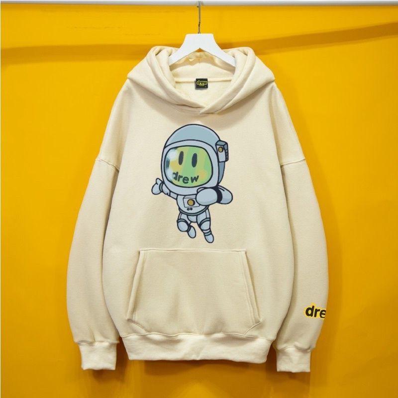 Áo hoodie drew phi hành gia chất liệu vải nỉ bông cao cấp