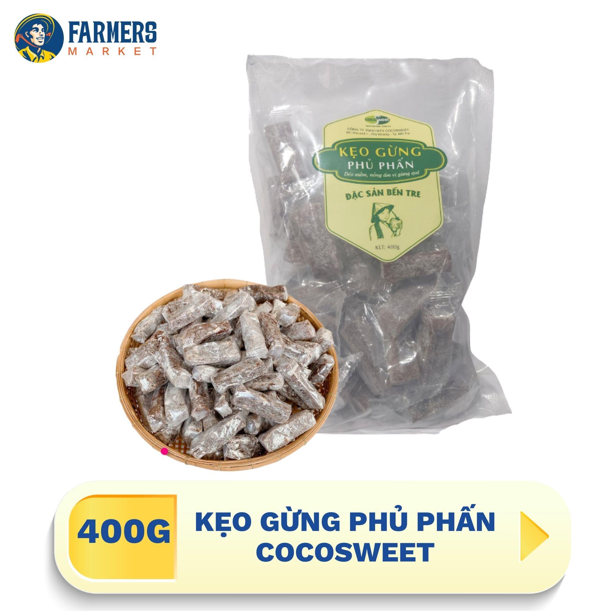 [Giao hàng toàn quốc] Kẹo gừng phủ phấn Cocosweet 400 g
