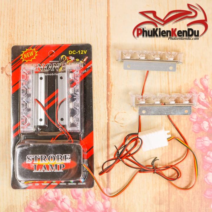 Đèn chớp, gắn kính lái cho xe cảnh sát, xe ưu tiên, cảnh báo khẩn cấp F1 F27 27 Led 12V (XANH+ XANH)