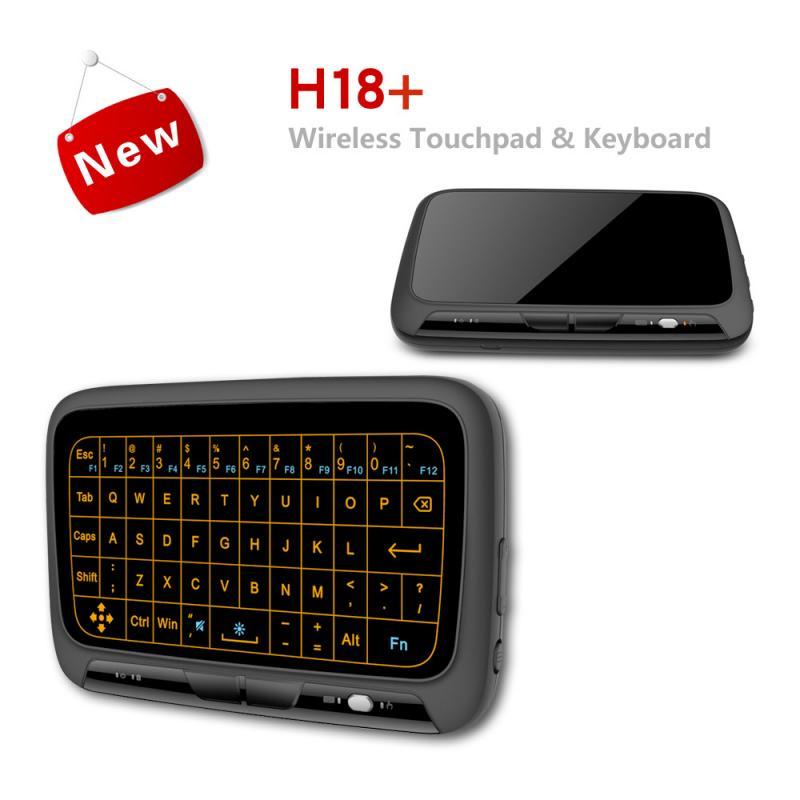 H18 + H18 Plus 2.4GHz Bàn Phím Không Dây Mini Với Đầy Đủ Bàn Di Chuột Chức Năng Đèn Nền Chuột Bàn Phím Với Backlit Cho android