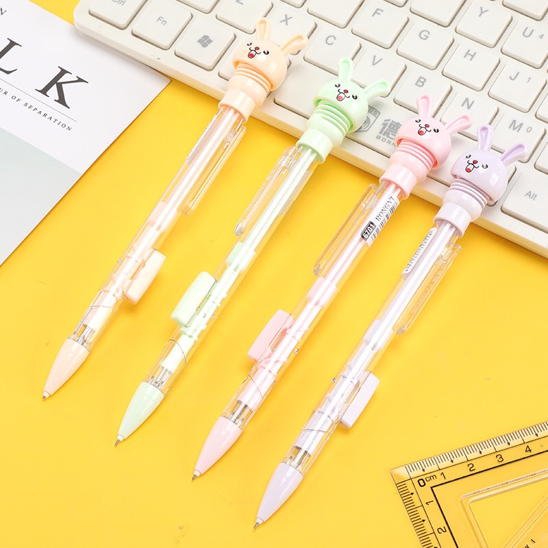Combo 10 cây bút chì bấm ngòi 0.5/0.7mm loại tốt, nhiều mẫu mã đáng yêu
