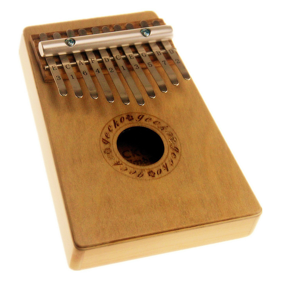 Đàn Kalimba Gecko 10 Phím Gỗ Mahogany K10B Kèm Kèn Kazoo