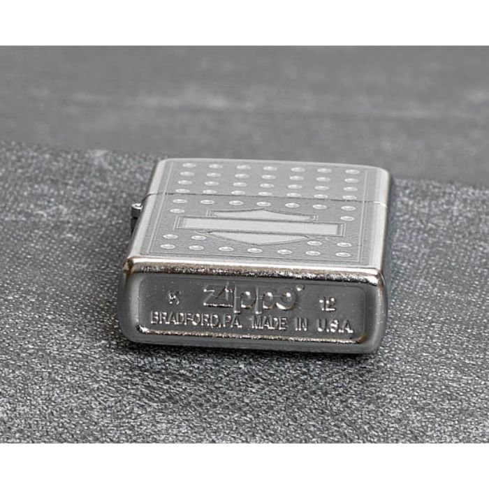 Bật Lửa Zippo Harley Davidson Shield – Street Chrome Chính Hãng Usa