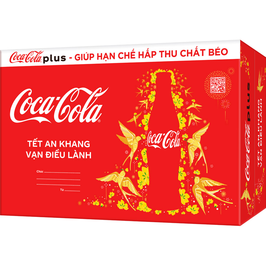 Thùng 24 Lon Nước Giải Khát Coca-Cola Plus 320ml x24