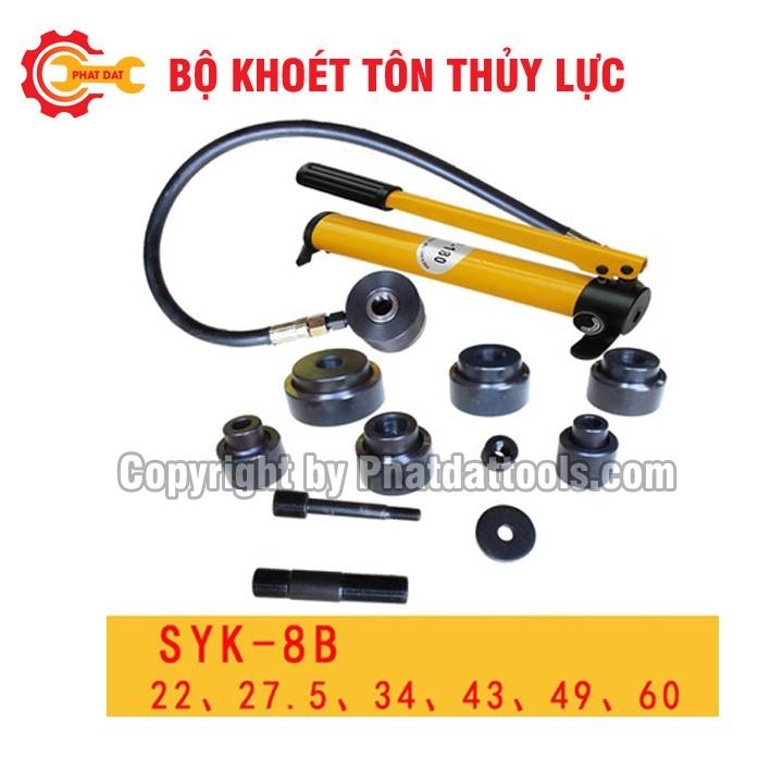 Máy Đột Thủy Lực Bằng Tay SYK8B-Bộ khoét tôn thủy lực-