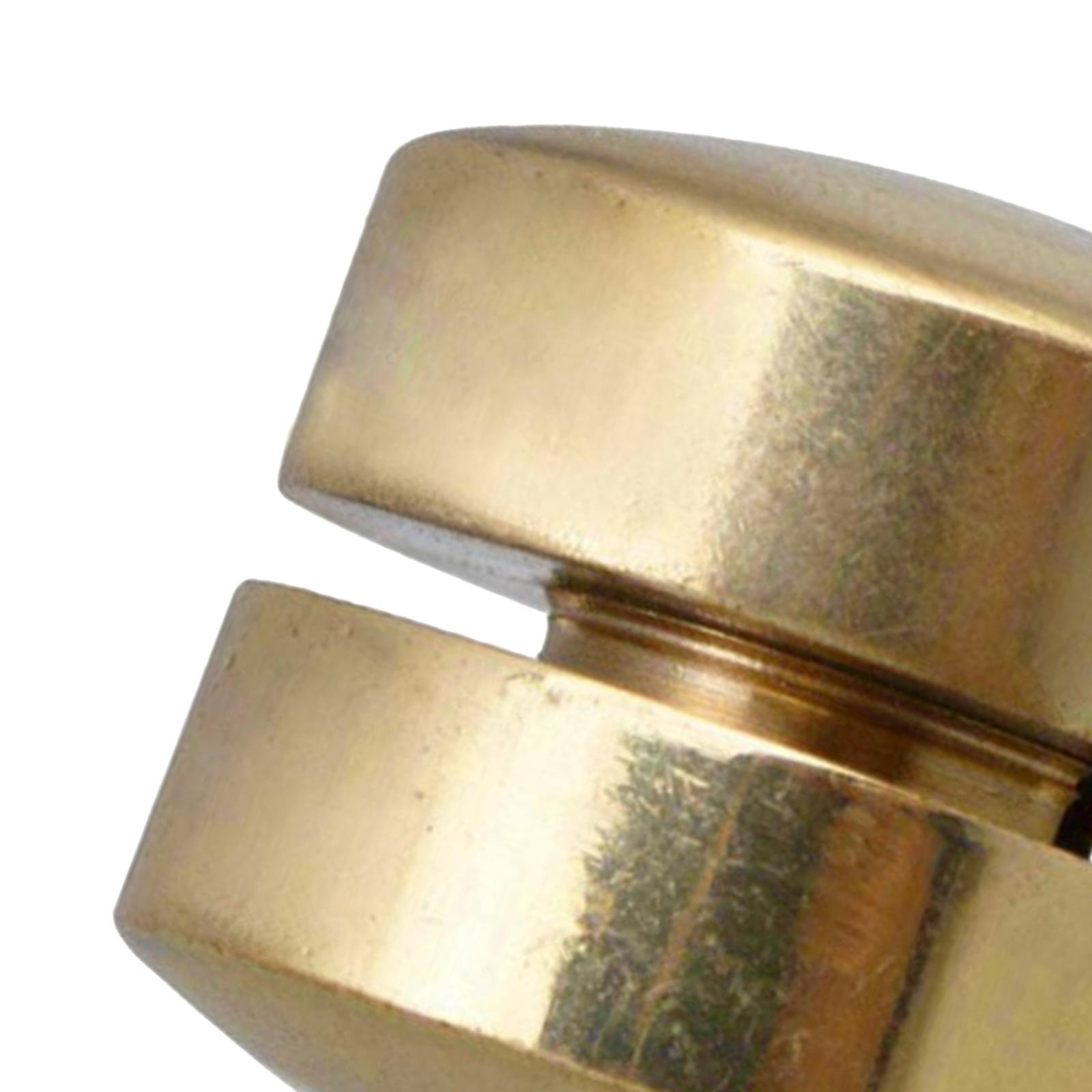 2x 1pc Cello Wolf Tone  Mute Instrument Suppressor Tube Eliminate, Golden, Brass