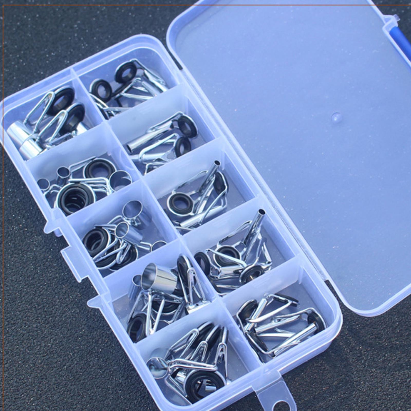 7pcs Fishing Replacement Rod Rings/Tips Guides, Various Sizes Repair Guides