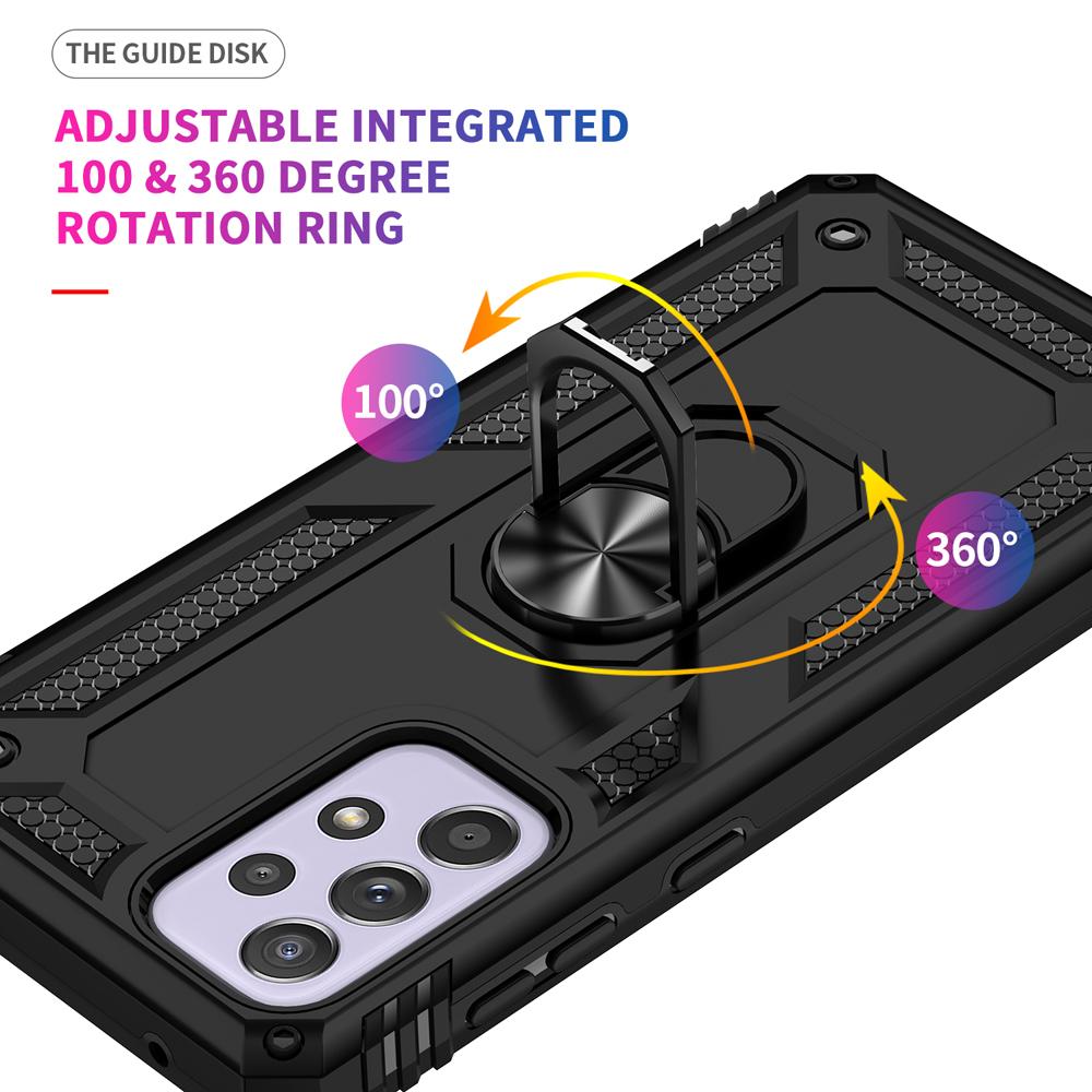 Ốp lưng cho Samsung A33 5G chống sốc 2 lớp kèm nhẫn iring làm giá đỡ